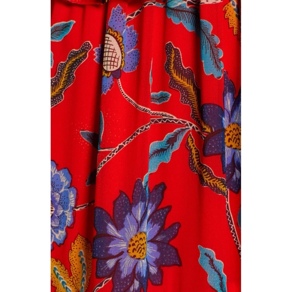 Rebecca Minkoff Red Floral Lucy Dress sz 2 EUC - Picture 4 of 16